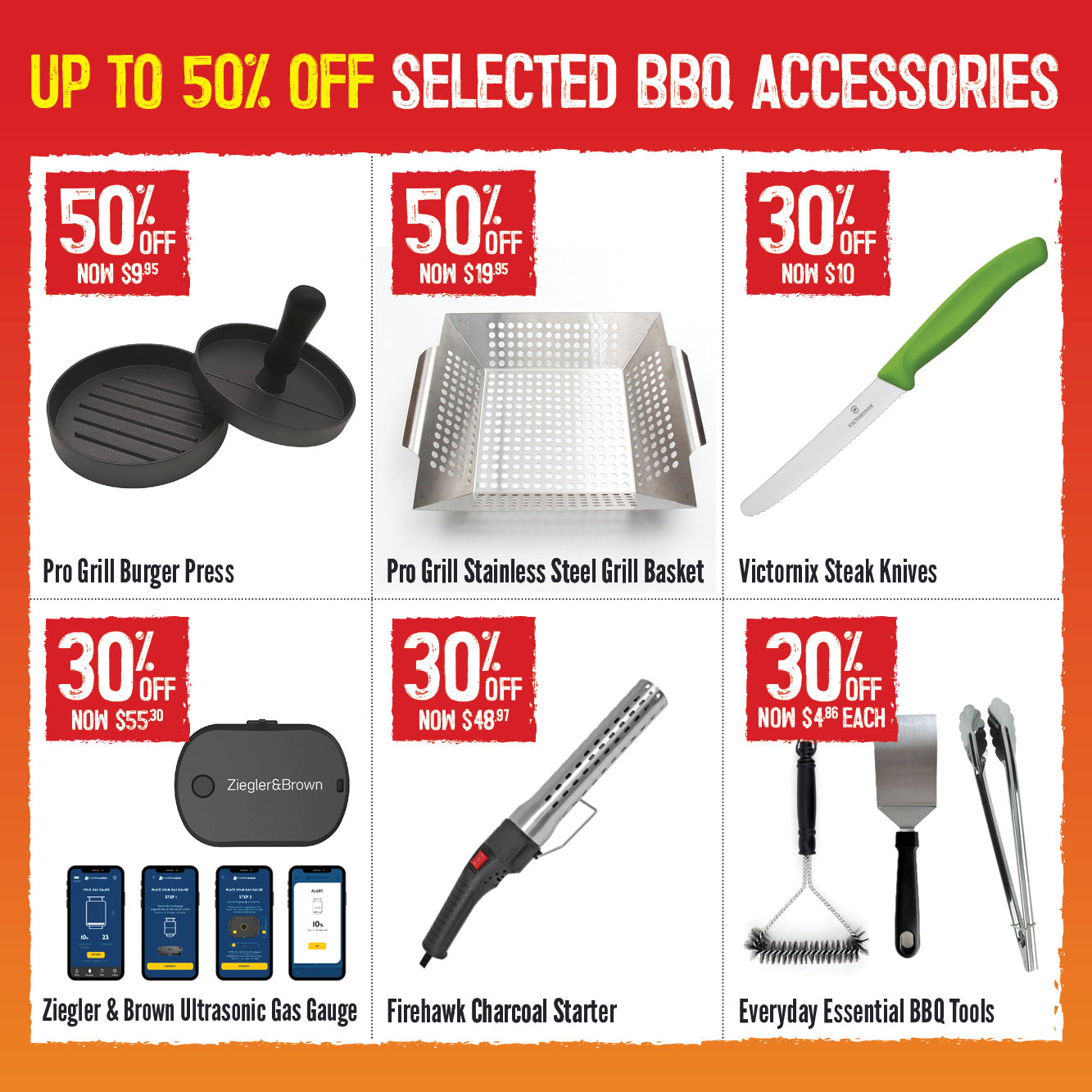Up To 50% Off Selected BBQ Accessories | Shop Now